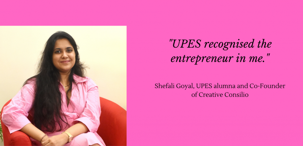 Shefali Goyal, UPES校友，Creative Consilio联合创始人